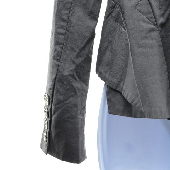 L.A.M.B. Wool Silk Blazer Jacket Women's Size 4 Gray - Picture 6 of 16